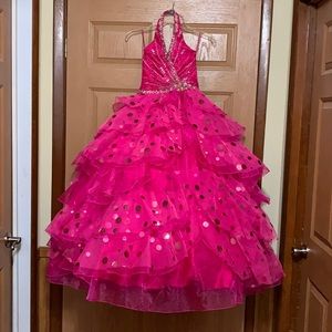 Girls Sugar size 10 pageant dress